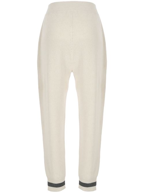 Pantaloni in cashmere beige Brunello Cucinelli | M12192689CUH69